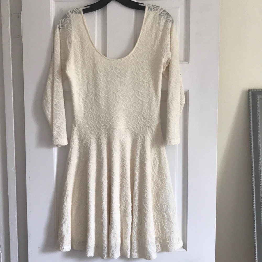 Abercrombie and Fitch Off White Lace Dress